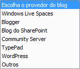 Escolha o provedor Escolha o provedor