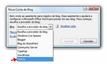 Nova conta de blog Nova conta de blog