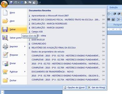 Botão do Office Botão do Office