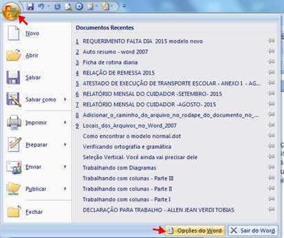 Botão do Office Botão do Office