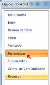 Opções do Word