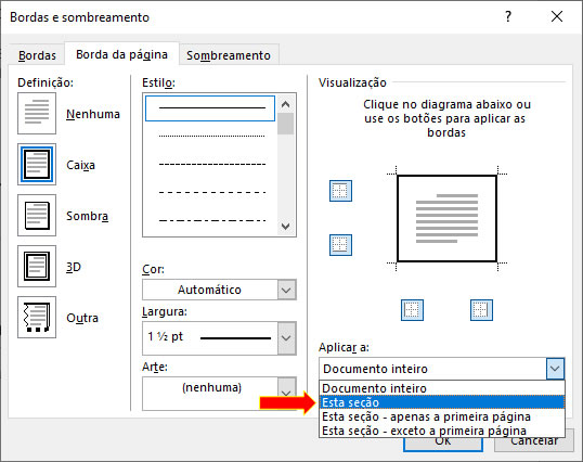 Bordas e Sombreamento Bordas e Sombreamento - Seção