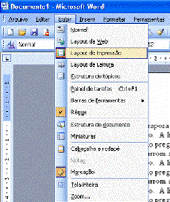Layout de impressão Layout de impressão