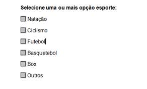 Caixa de Seleção Caixa de Seleção