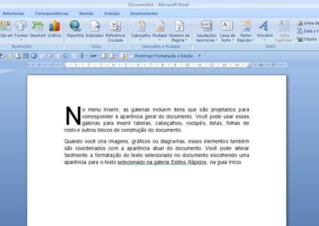 Capitular no Word Capitular no Word