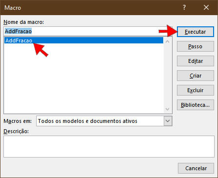 Executar Macro Executar Macro
