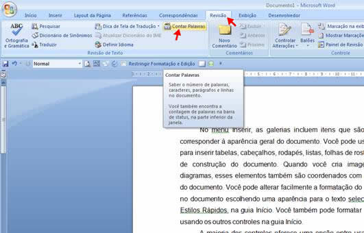 Contar Palavras Contar Palavras