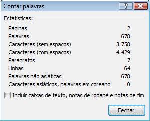 Contar Palavras