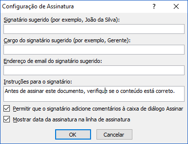 Configuração de Assinatura no Word 2010