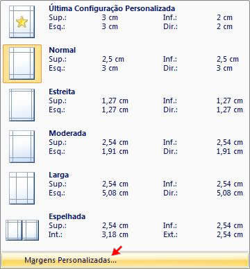 Margens Persoanlizadas Margens Persoanlizadas