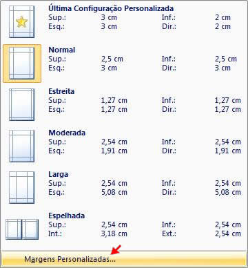 Margens Persoanlizadas