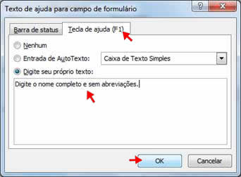 Texto de ajuda para campo de formulário Texto de ajuda para campo de formulário