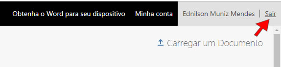 Sair da conta da Microsoft Sair da conta da Microsoft