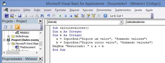 Código VBA