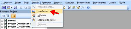 Inserir UserForm