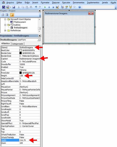 Editor do Visual Basic Editor do Visual Basic
