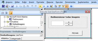 Executar Formulário Executar Formulário