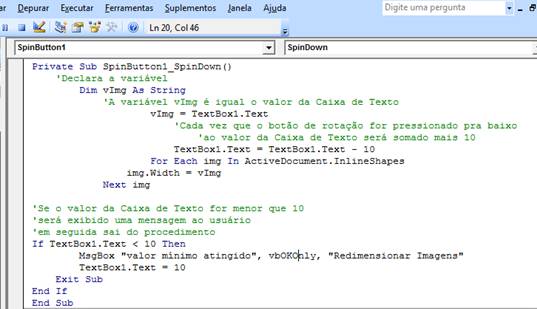 VBA Código VBA Código