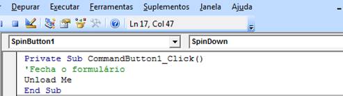Código VBA VBA Código