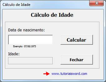 UserForm com link UserForm com link