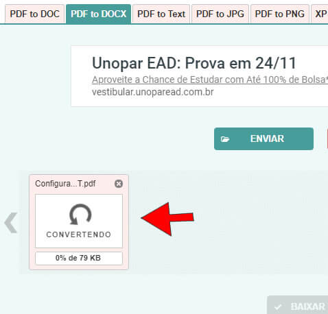 conversão de pdf em word Conversão de pdf em word