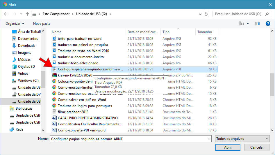 Selecionar arquivo pdf para converter em word Selecionar arquivo pdf para converter em word
