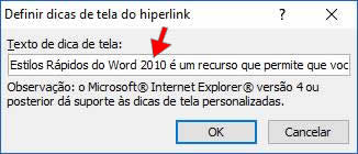 Dicas de Tela no Word Dicas de Tela no Word