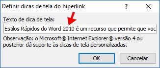 Dicas de Tela no Word