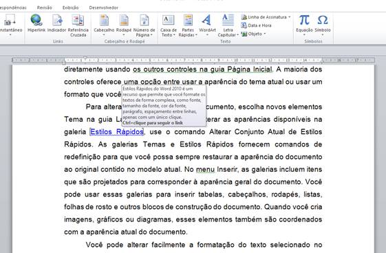Dicas de Tela no Word Dicas de Tela no Word