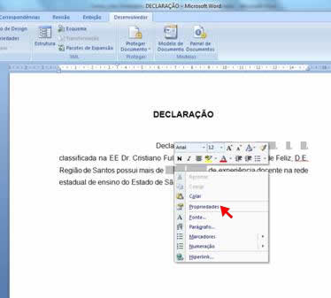 Propriedades Propriedades