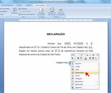 Propriedades Propriedades