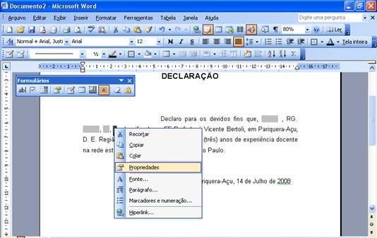 Propriedades Propriedades