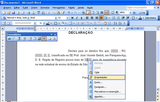 Propriedades Propriedades