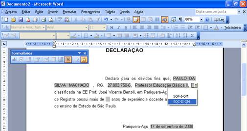 Como criar formulário no Word Como criar formulário no Word