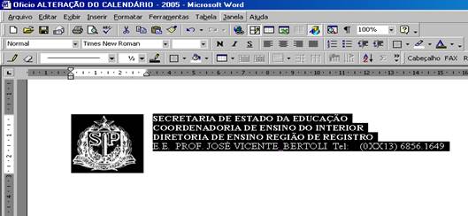 Selecionar Cabeçalho Selecionar Cabeçalho