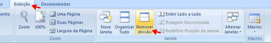 Remover divisão Remover divisão