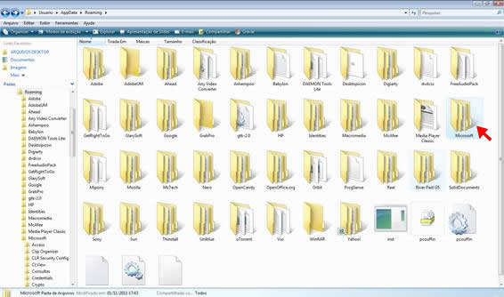 Pasta Microsoft Pasta Microsoft