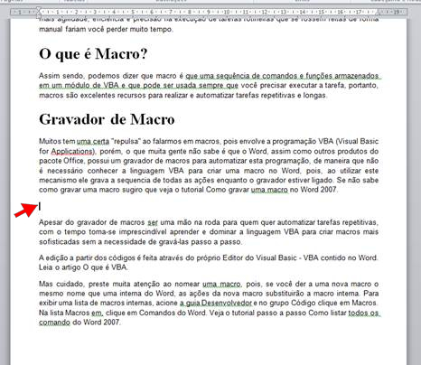 Expandir e Ocultar Texto no Word Expandir e Ocultar Texto no Word