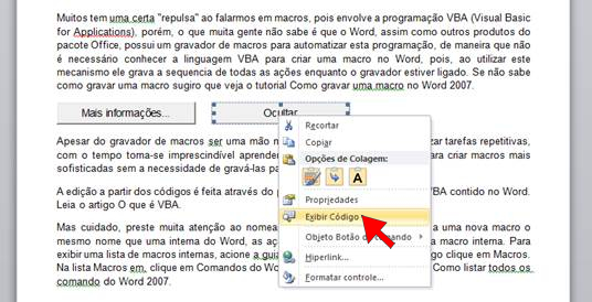 Exibir Código Exibir Código