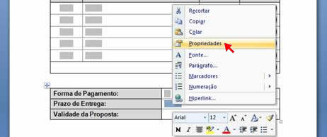 Propriedades Propriedades