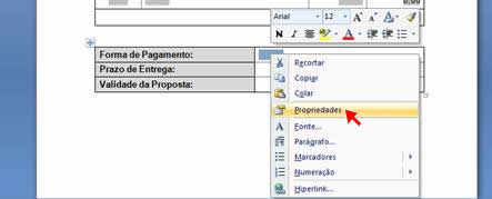 Propriedades Propriedades
