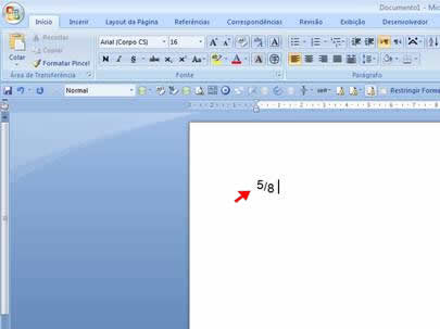 Como fazer fração no Word 2007 Como fazer fração no word 2007