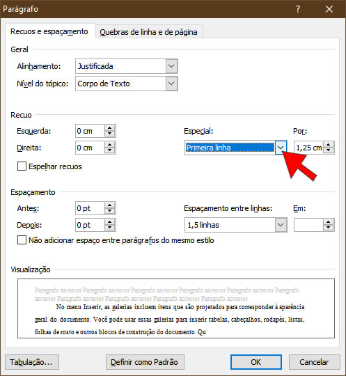 Formatação de Parágrafo segundo as Normas ABNT Formatação de Parágrafo segundo as Normas ABNT