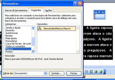 Como gravar uma macro Como gravar uma macro