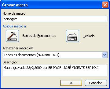 Como gravar uma macro Como gravar uma macro