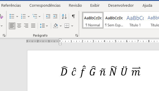 Caracteres com acentos Carateres com acentos