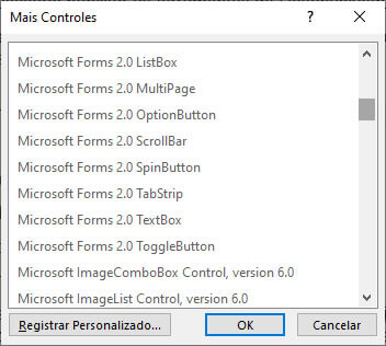 Conjunto de Controles Activex