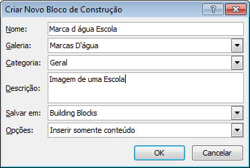 Bloco de Construção - Marca D'água