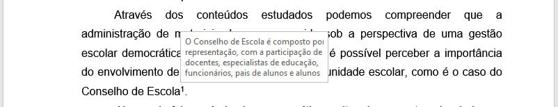 nota de rodapé nota de rodapé