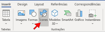 Inserir Ícone Inserir Ícone